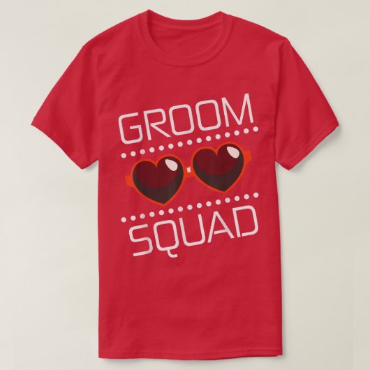 Groom Squad Wedding Party T-shirt (Design voorkant)