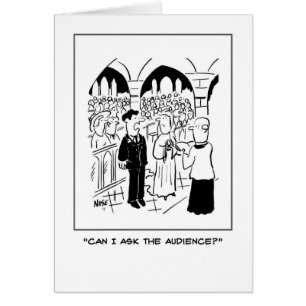 Groom stelt gekke vraag op zijn bruiloft