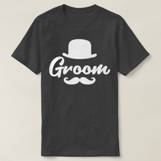 Groom suit coole retro-design t-shirt (Design voorkant)