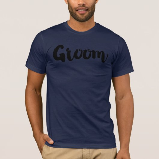 GROOM T-shirts KIEZEN UW KLEUR! (Voorkant)