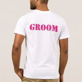 GROOM T-shirts KIEZEN UW KLEUR! (Achterkant)