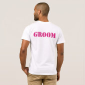 GROOM T-shirts KIEZEN UW KLEUR! (Achterkant volledig)