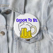 GROOM TE WORDEN INGEDEELD RONDE BUTTON 4,0 CM (In situ)