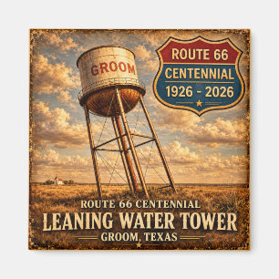 Groom Texas Route 66 Koelkast Decoratie Cadeau Magneet