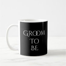Groom to be Black met White Typography