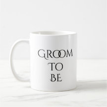 Groom to be White met Black Typografie