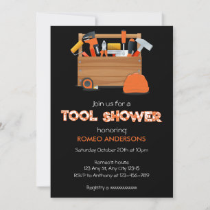 Groom Tool Douche Uitnodiging