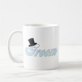Groom Top Hat Coffee Mok (Links)