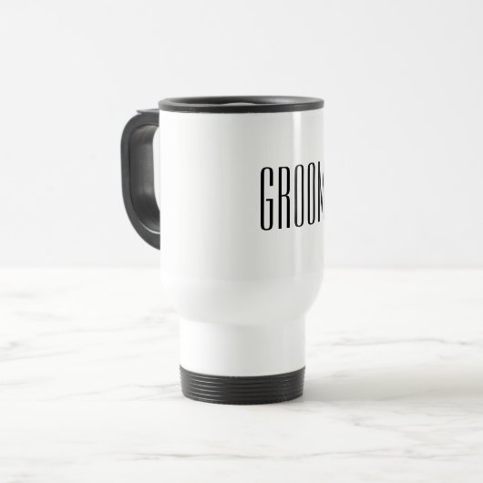 Groom Travel Mug Reisbeker (Voorkant links)
