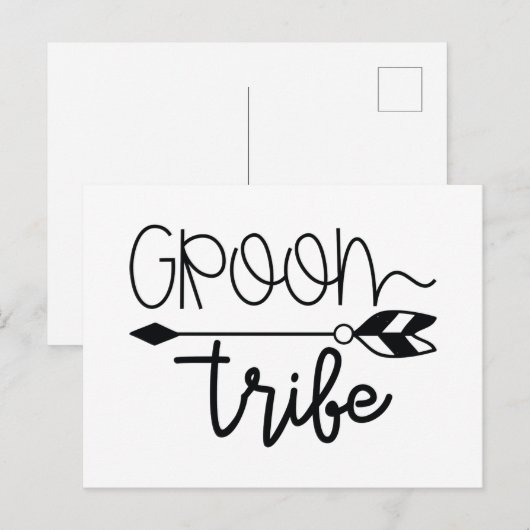 Groom Tribe Briefkaart (Voorkant / Achterkant)