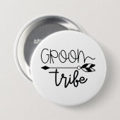 Groom Tribe Ronde Button 7,6 Cm (Voorkant /achterkant)