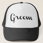 Groom Trucker Hat Black Trucker Pet (Voorkant)