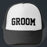 Groom Trucker Hat Trucker Pet<br><div class="desc">Ideaal voor een huwelijksreis of een vrijgezellenfeest!</div>