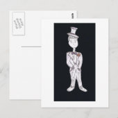 Groom Tuxedo Briefkaart (Voorkant / Achterkant)