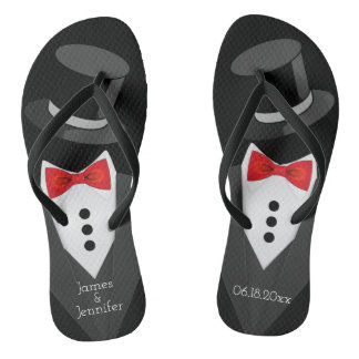 Groom Tuxedo Custom Teenslippers