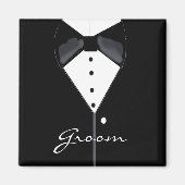 Groom Tuxedo Magneet (Voorkant)