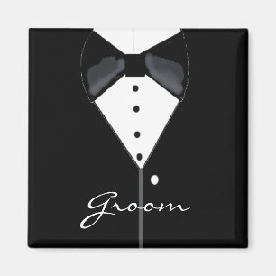 Groom Tuxedo Magneet