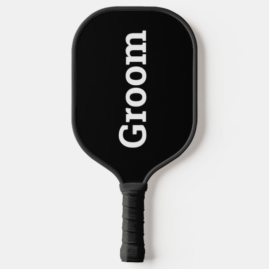 Groom Tuxedo Pickleball Paddle (Achterkant)