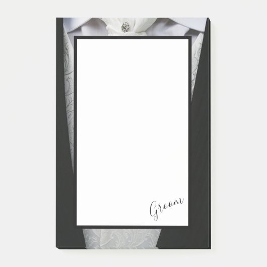 Groom Tuxedo Post-it® Notes (Voorkant)
