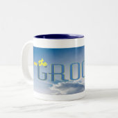 Groom uit de hemel tweekleurige koffiemok (Voorkant links)