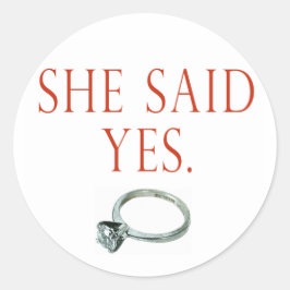 Groom Verloving Gifts en T-shirts Ronde Sticker