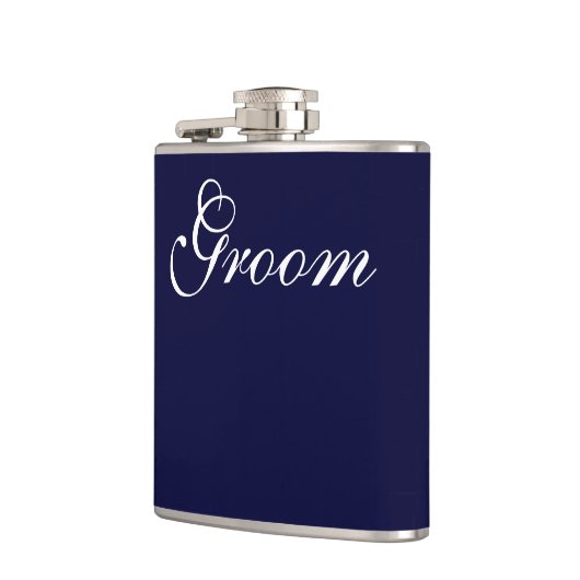Groom Vinyl Wrapped Flask Heupfles (Links)