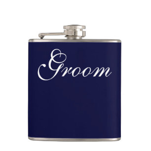Groom Vinyl Wrapped Flask Heupfles