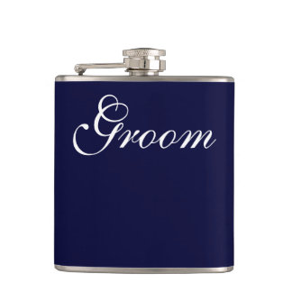 Groom Vinyl Wrapped Flask Heupfles
