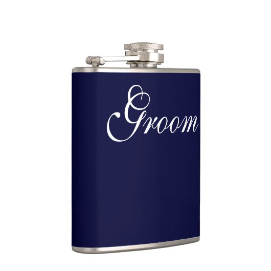 Groom Vinyl Wrapped Flask Heupfles (Rechts)