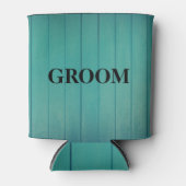 GROOM VOOR Him Wedding Black Blikjeskoeler (Voorkant)