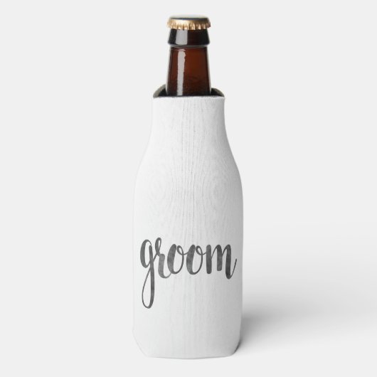 Groom vrijgezellenfeest Mr. Flesjeskoeler (Fles Voorkant)