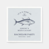 Groom vrijgezellenfeest Vist weekend Servet (Voorkant)