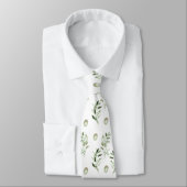 Groom Waterverf Green Olife Wedding Stropdas (Gebonden)