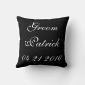 Groom | Weddenschap Kussen (Achterkant)