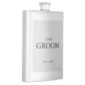 Groom Weddenschap Simple Classic Black Flacon (Rechts)
