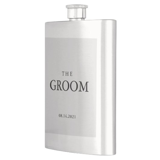 Groom Weddenschap Simple Classic Black Flacon (Links)