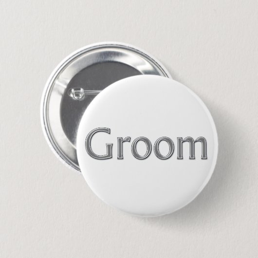 Groom Wedding Button (Voorkant /achterkant)