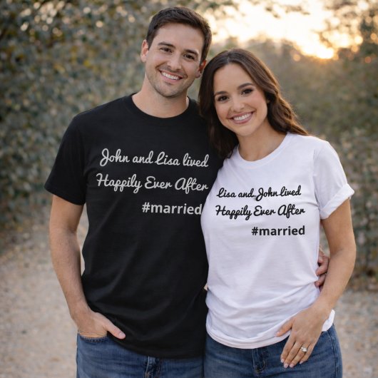 Groom Wedding Custom Shirt - Just Married Husband
