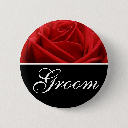 Groom Wedding Designation Pins Ronde Button 5,7 Cm (Voorkant)
