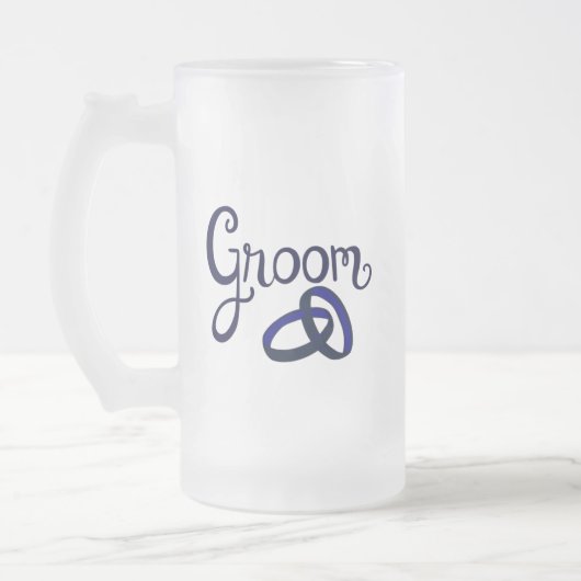 Groom Wedding Favors Matglas Bierpul (Links)