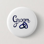 Groom Wedding Favors Ronde Button 5,7 Cm (Voorkant)