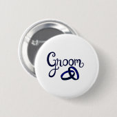 Groom Wedding Favors Ronde Button 5,7 Cm (Voorkant /achterkant)