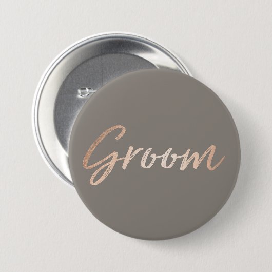 Groom Wedding Rehearsal Ronde Button 7,6 Cm (Voorkant /achterkant)