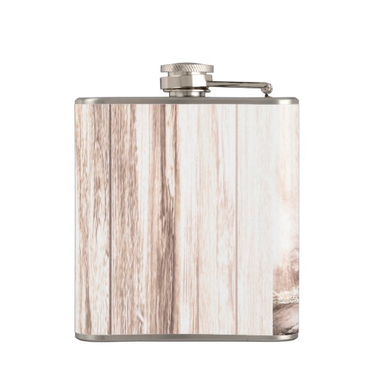 Groom Whiskey Flask laarzen land rustiek western w Heupfles (Achterkant)