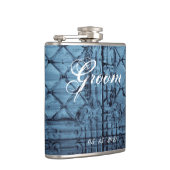 Groom Whiskey Flask Rustiek Tin Panel Plafond Coun Heupfles (Rechts)
