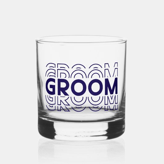 Groom  whisky glas (Voorkant)