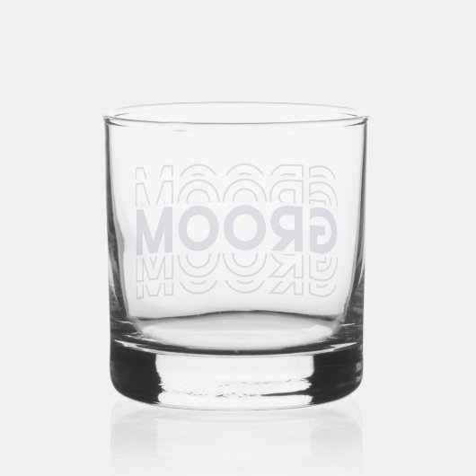 Groom whisky glas (Achterkant)