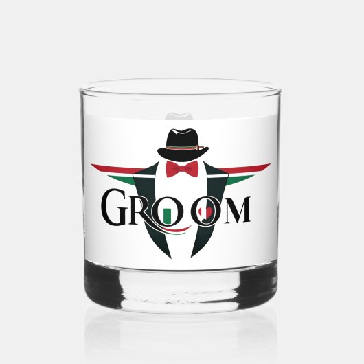 Groom Whisky Glas (Voorkant)