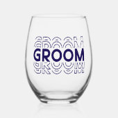 Groom Wijnglas Zonder Voet (Voorkant)