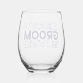 Groom Wijnglas Zonder Voet (Achterkant)